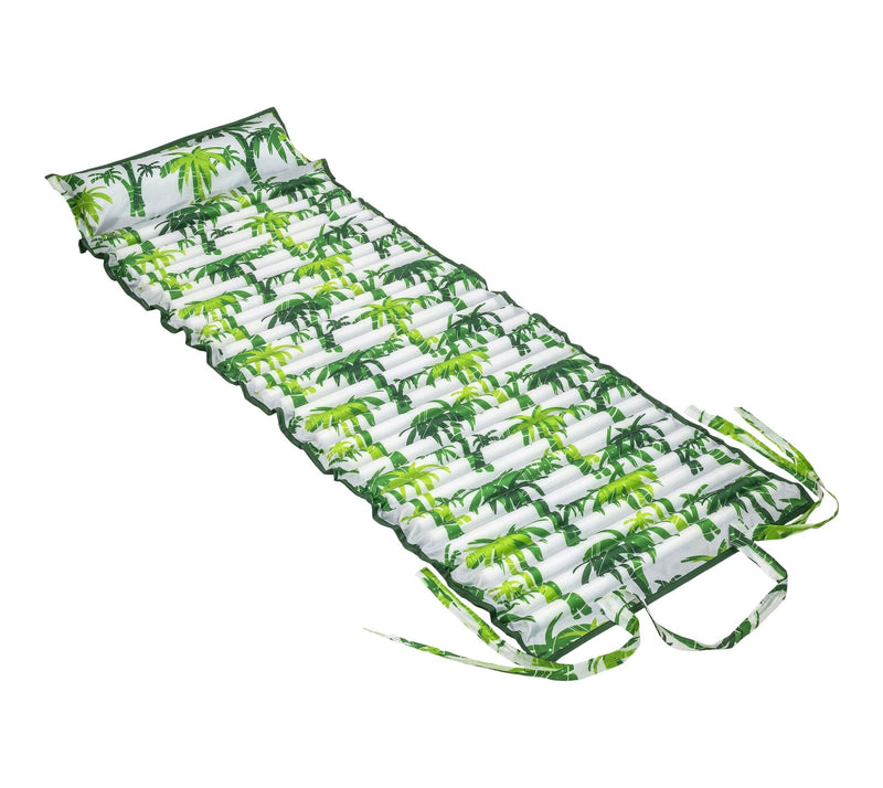 Aqua Inflatable/Foam Fold-and-Go Travel Pool Float/Lounger, Tropical, 71 x 27-in P9