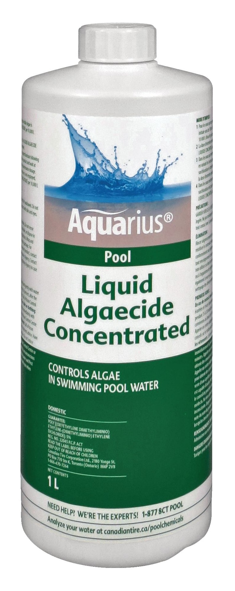 Aquarius 40% Liquid Algaecide Concentrated, 1-L Q5