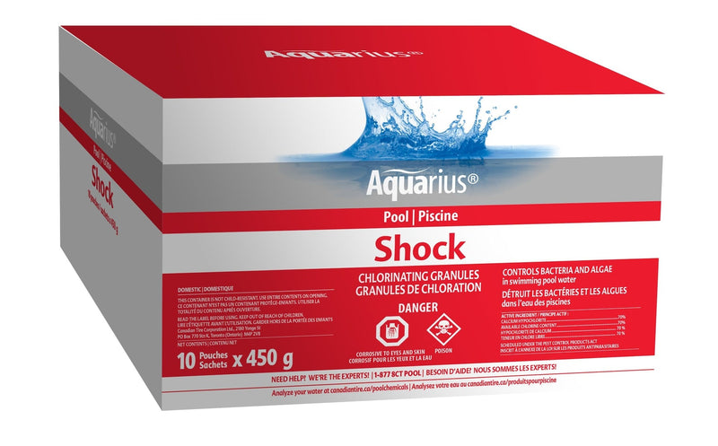 Aquarius Chlorinating Granules Shock, 10 x 450-g W2