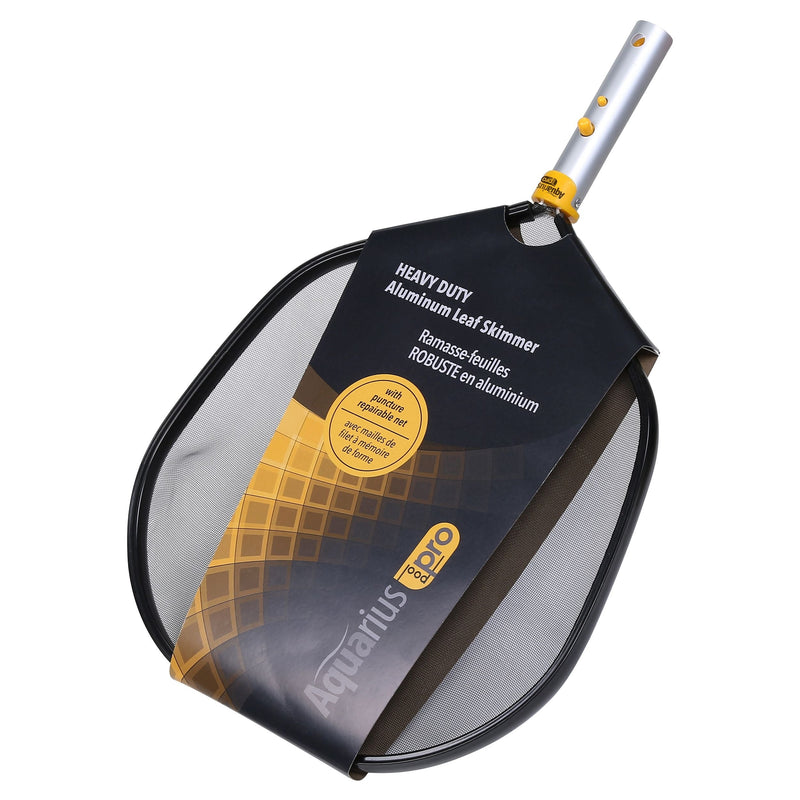 Aquarius Deluxe Aluminum Swimming Pool Leaf Skimmer with Aluminum Handle H2