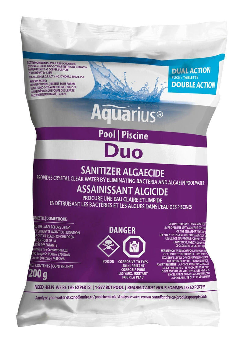 Aquarius Duo Pool Sanitizer & Algaecide, 200-g I0
