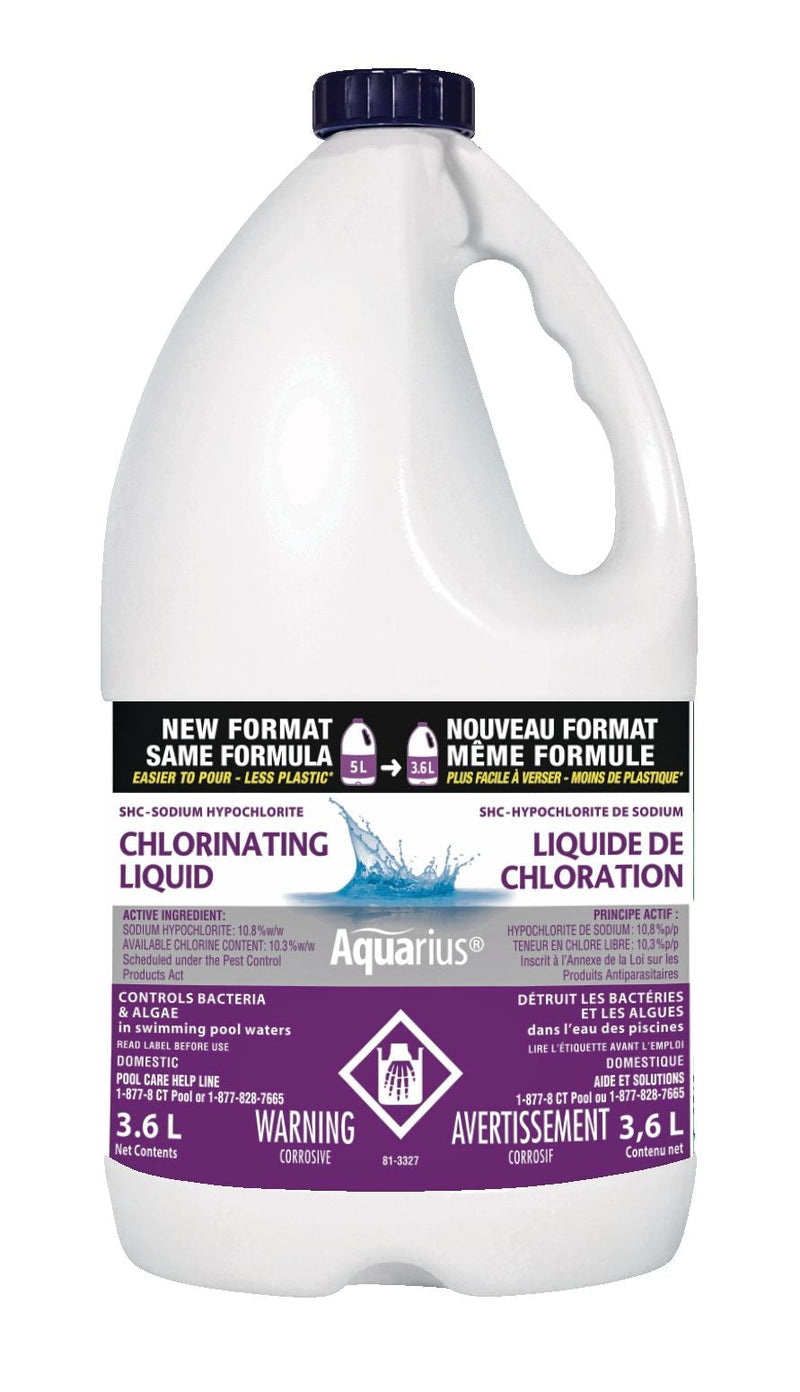 Aquarius liquid Pool Chlorine, 3.6-L M8