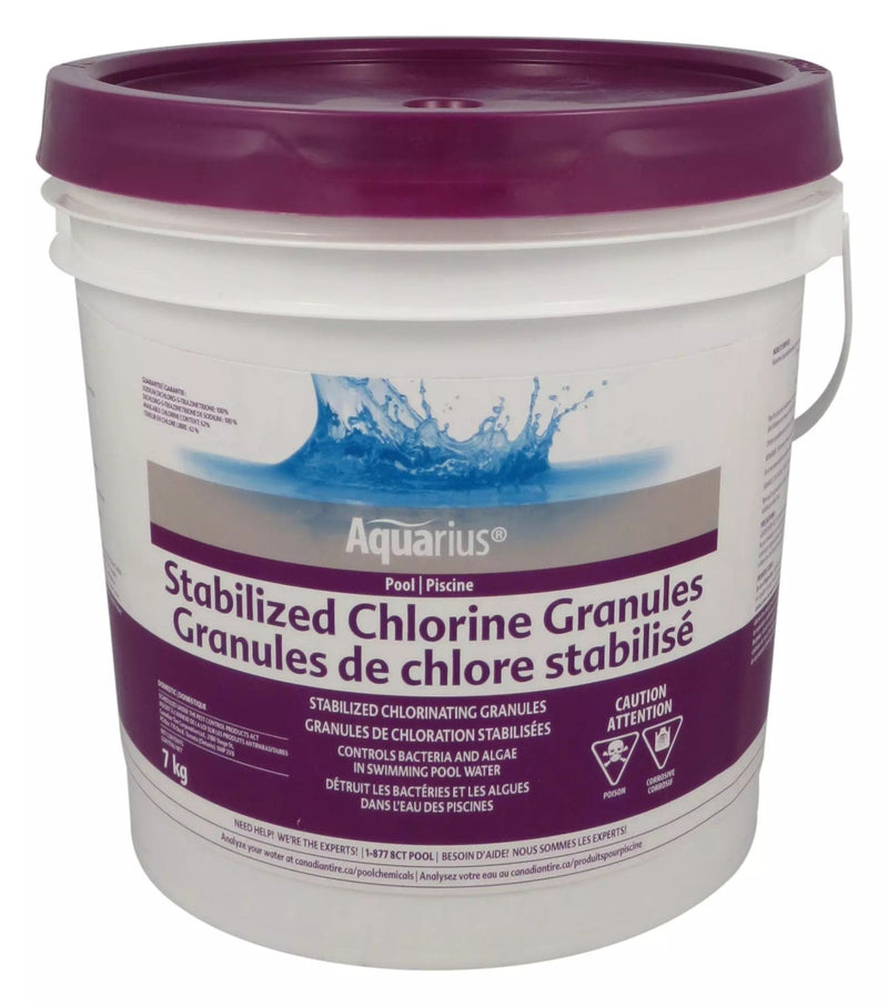 Aquarius Pool Stabilized Granular Chlorine, 7kg W4