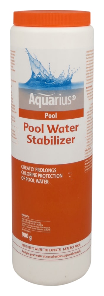 Aquarius Pool Water Stabilizer, Chlorine Protection, 900-g X7