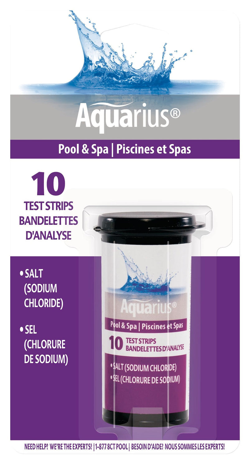 Aquarius Sodium Chloride Pool & Spa Salt Water Test Strips, 10-pk K8