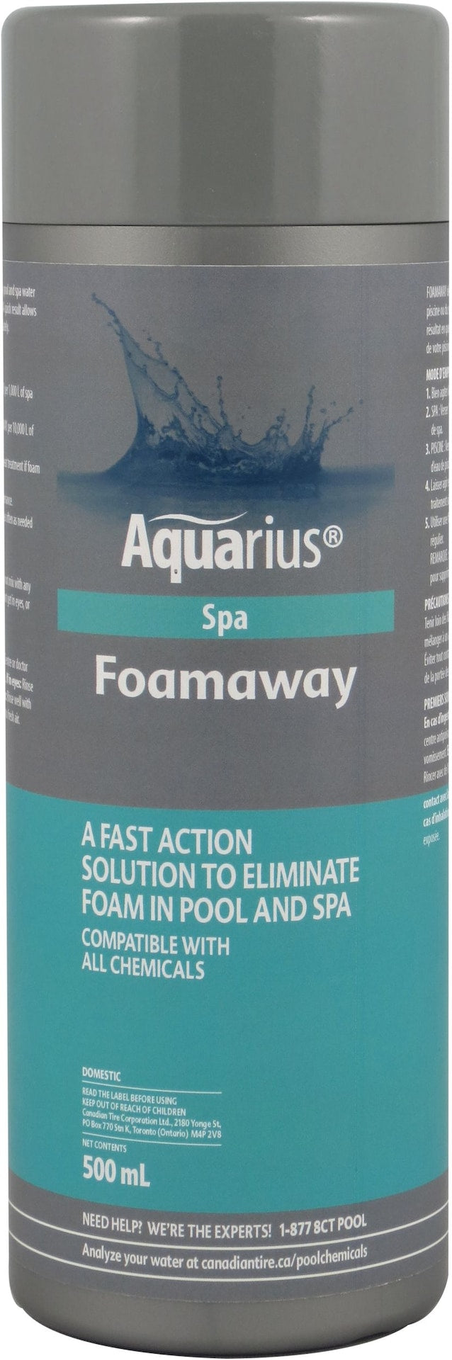 Aquarius Spa Foamaway, 500-mL Z9