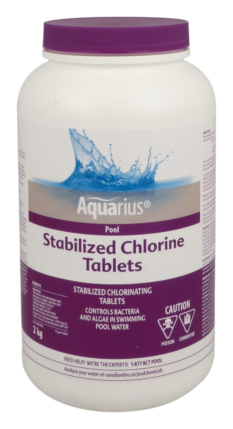 Aquarius Stabilized Chlorine Tablets, 2-kg Z9
