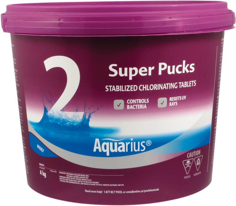 Aquarius Step 2 Super Pucks Water Stabilized Chlorinating Tablets, 4-kg B9