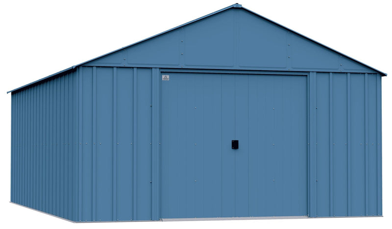 Arrow Classic 12x17-ft Blue Grey Corrosion-Resistant Metal Shed B4