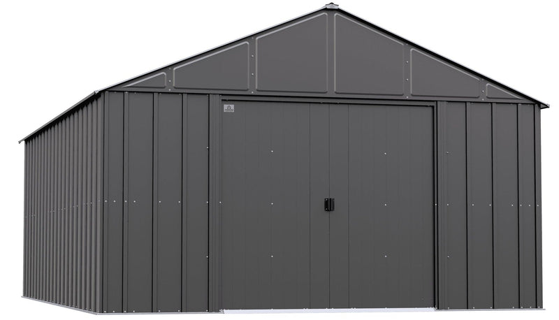 Arrow Classic 12x17-ft Charcoal Corrosion-Resistant Metal Shed N9