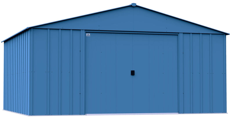 Arrow Classic 14x12-ft Blue Grey Corrosion-Resistant Steel Shed J8