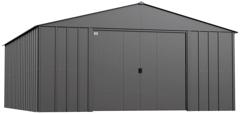 Arrow Classic 14x17-ft Charcoal Corrosion-Resistant Steel Shed I3