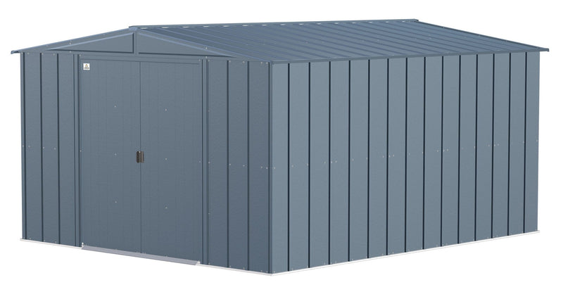 Arrow Classic Galvanized Steel Storage Shed, Blue Grey, 10-ft x 12-ft H6