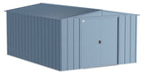 Arrow Classic Galvanized Steel Storage Shed, Blue Grey, 10-ft x 14-ft