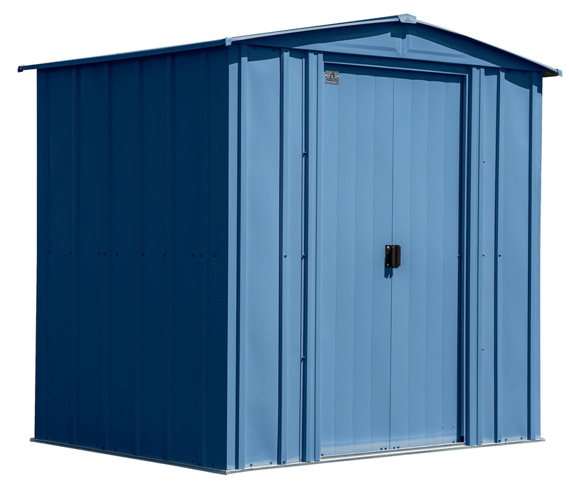 Arrow Classic Galvanized Steel Storage Shed, Blue Grey, 6-ft x 5-ft H7