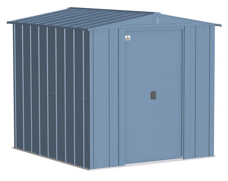 Arrow Classic Galvanized Steel Storage Shed, Blue Grey, 6-ft x 7-ft H5