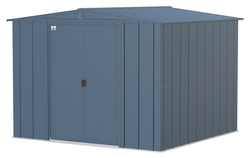 Arrow Classic Galvanized Steel Storage Shed, Blue Grey, 8-ft x 8-ft L0