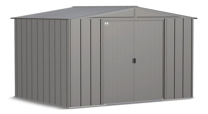 Arrow Classic Galvanized Steel Storage Shed, Charcoal, 10-ft x 8-ft R6