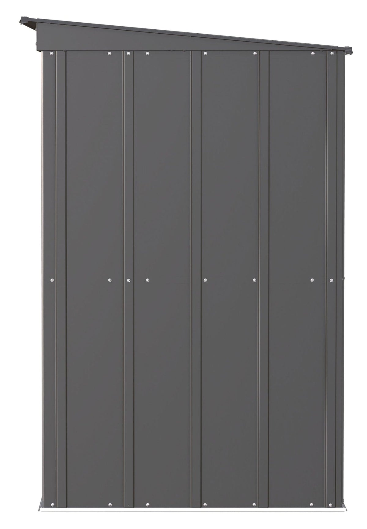 Arrow Classic Galvanized Steel Storage Shed, Charcoal, 6-ft x 4-ft