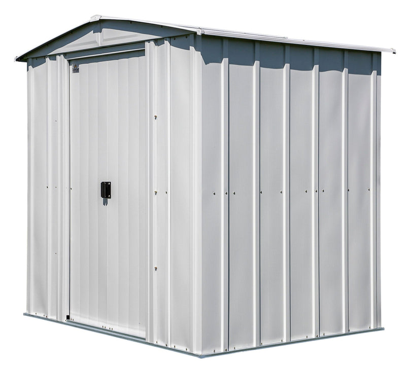 Arrow Classic Galvanized Steel Storage Shed, Flute Grey, 6-ft x 5-ft C5