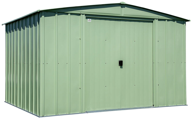 Arrow Classic Galvanized Steel Storage Shed, Sage Green, 10-ft x 8-ft K2