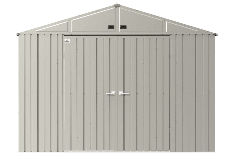 Arrow Elite 10x14-ft Cool Grey Corrosion-Resistant Steel Shed E2