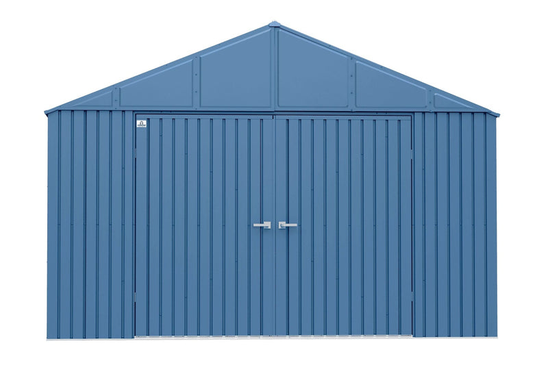 Arrow Elite 12x12-ft Blue Grey Corrosion-Resistant Steel Shed O6