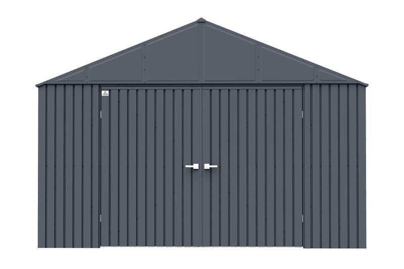 Arrow Elite 12x16-ft Anthracite Corrosion-Resistant Steel Storage Shed Y9