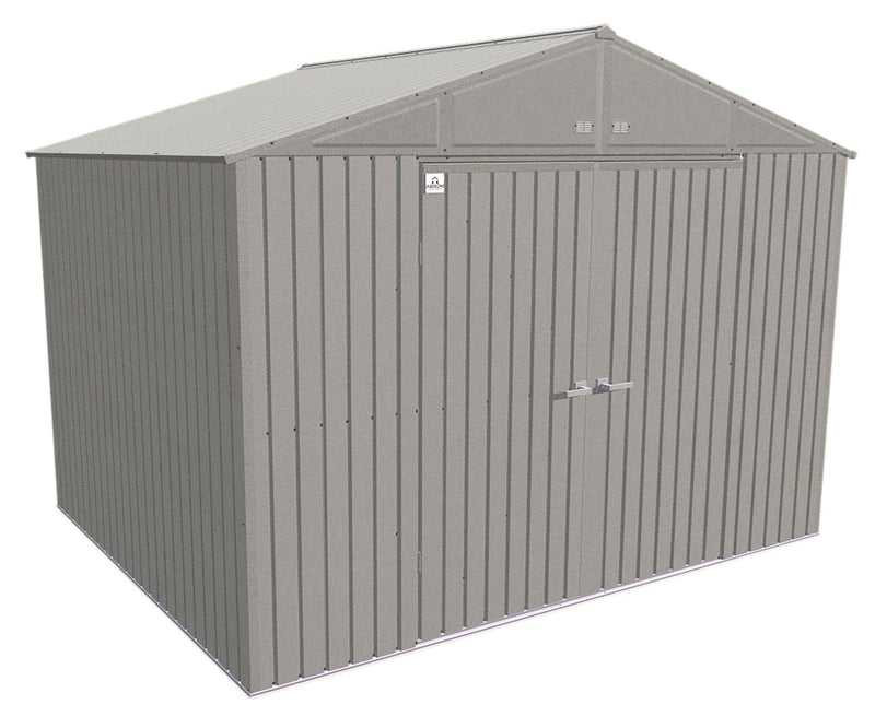 Arrow Elite 12x16-ft Cool Grey Corrosion-Resistant Steel Shed S0