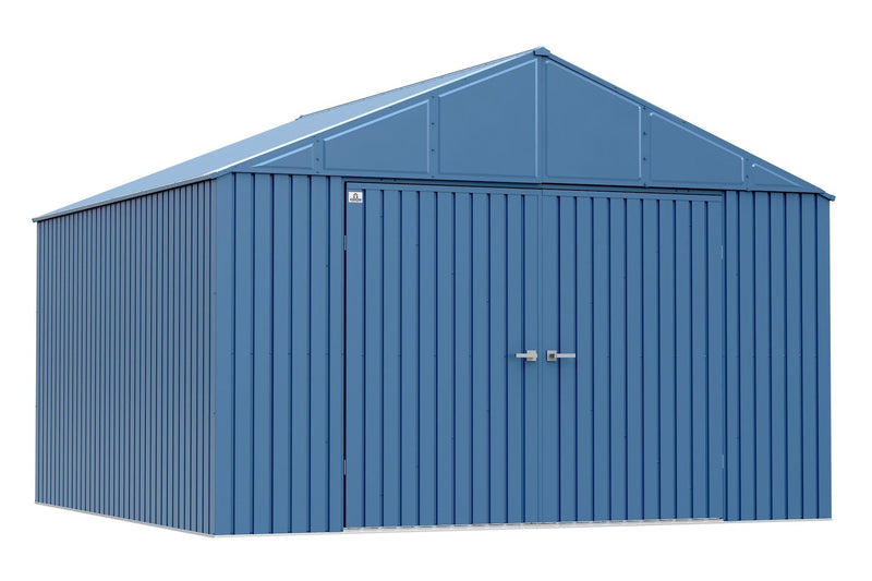 Arrow Elite 14x12-ft Anthracite Corrosion-Resistant Steel Shed R3