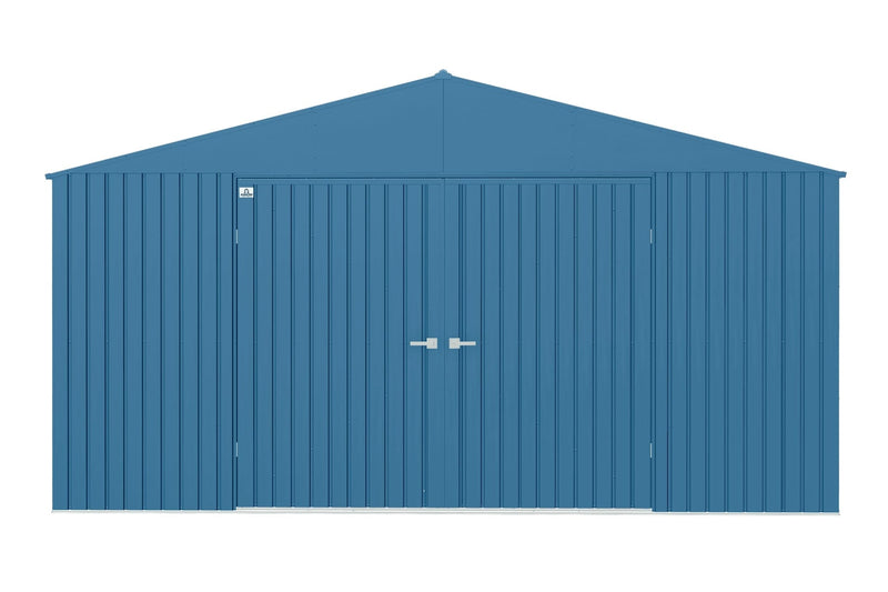 Arrow Elite 14x12-ft Blue Grey Corrosion-Resistant Steel Shed B0