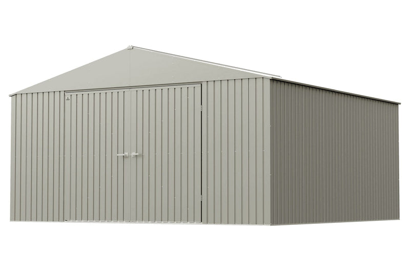 Arrow Elite 14x14-ft Cool Grey Corrosion-Resistant Steel Storage Shed C5