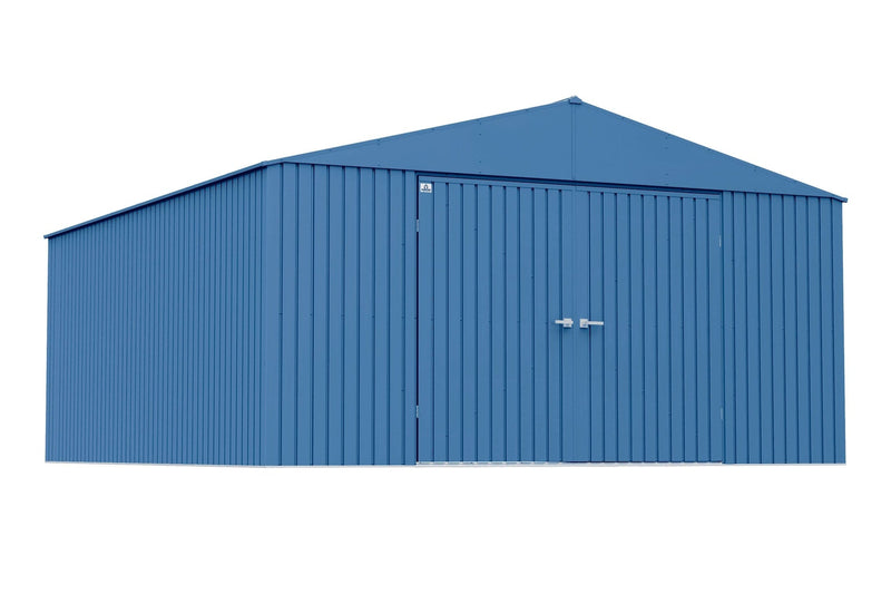 Arrow Elite 14x16-ft Blue Grey Corrosion-Resistant Steel Shed E4