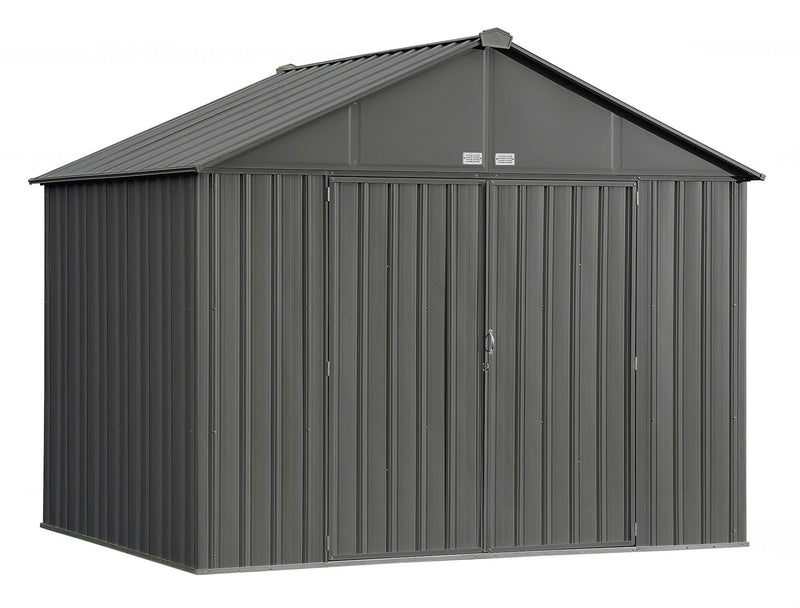Arrow EZEE Galvanized Steel Storage Shed, Charcoal, 10-ft x 8-ft X6
