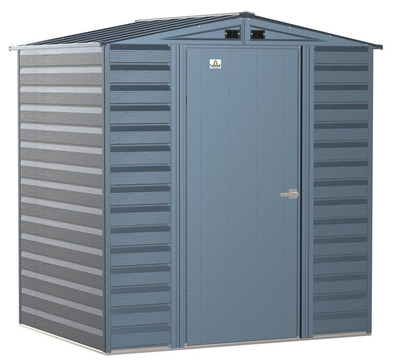 Arrow Select Galvanized Steel Storage Shed, Blue Grey, 6-ft x 5-ft B3