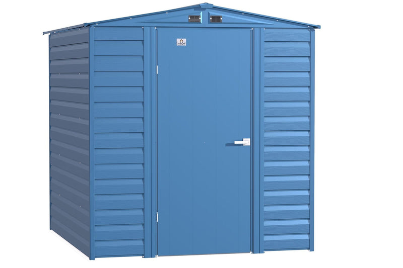 Arrow Select Galvanized Steel Storage Shed, Blue Grey, 6-ft x 7-ft B7
