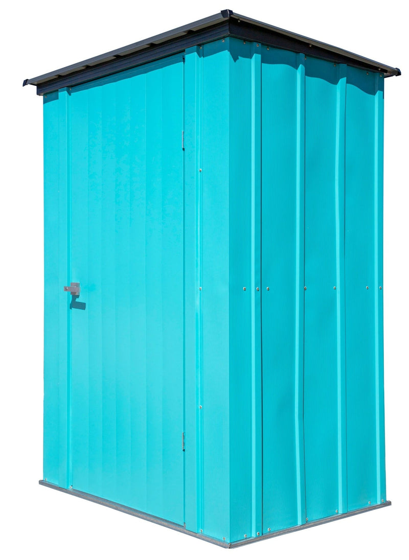 Arrow Spacemaker Patio Steel Storage Shed, Teal, 4-ft x 3-ft I5