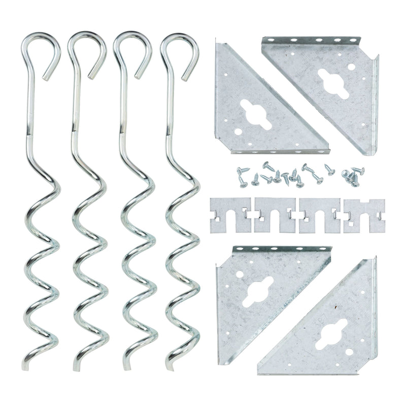 Arrow Steel Earth Anchor Kit with 15-in Corkscrews T6