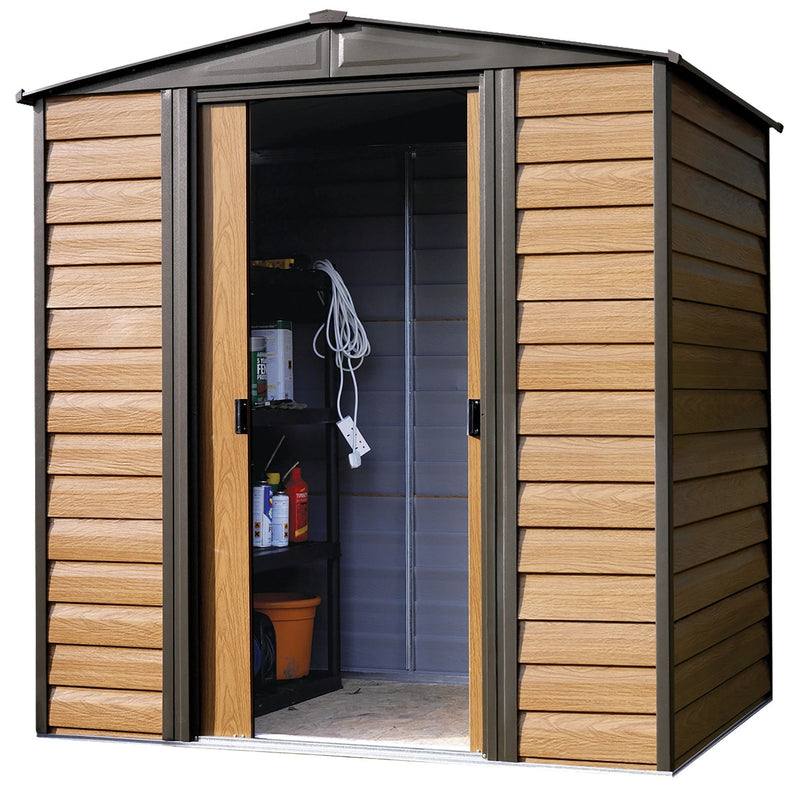 Arrow Woodridge 6x5-ft Corrosion-Resistant Steel Storage Shed K5