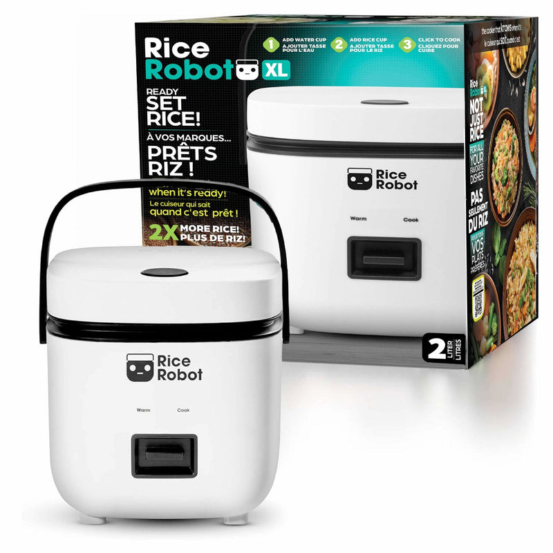 As Seen On TV Nonstick Rice Cooker Robot, Large, 2-L Capacity N7