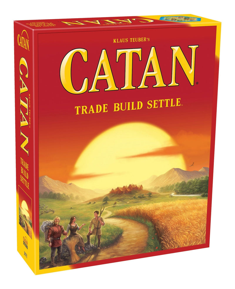 Asmodee Klaus Teuber's Settlers of Catan Original Trade Build Settle Board Game Set, Ages 10+ G9