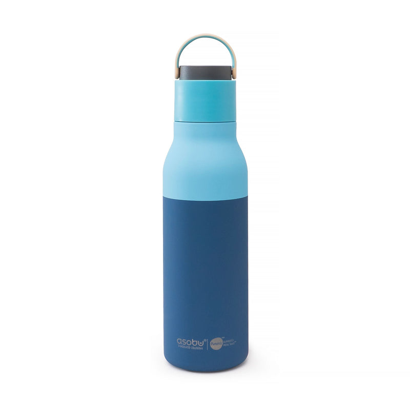 Asobu Metro Ceramic Water Bottle, 22-oz, Pastel Blue W8