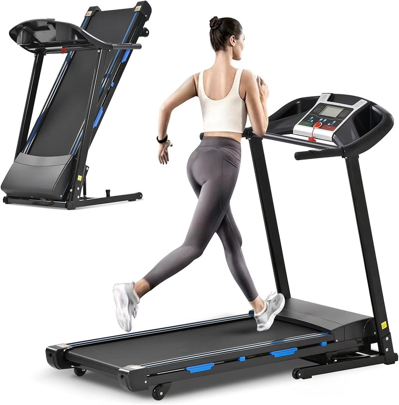 3.5HP Folding Treadmill with 15% Auto Incline 12 Preset Programs for Running Walking Exercise, 330LB Capacity, Double Running Board Shock... I2