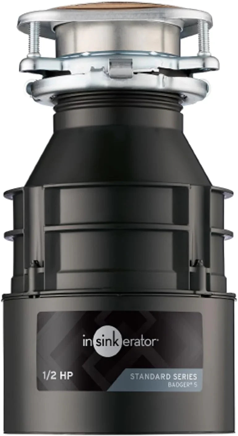 InSinkErator Badger 5 Garbage Disposal, 1/2 HP Continuous Feed, Durable Steel, Easy Install Z1