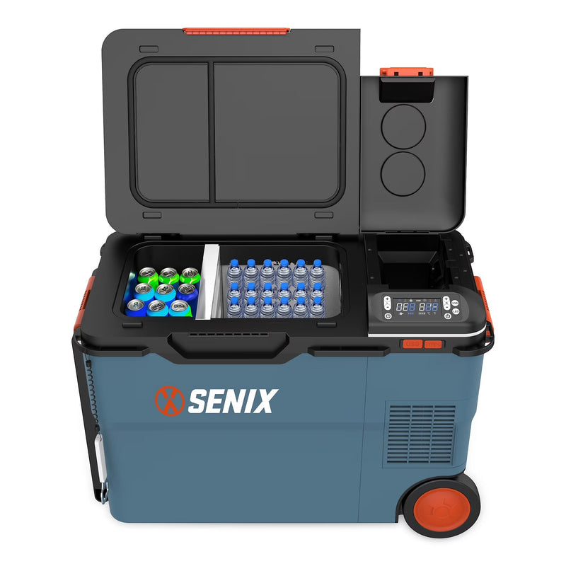SENIX 26.4 Quart Portable Cooler/Warmer with Dual Mode Temperature Control, USB Ports, and Hybrid Power Options, Mini Fridge for Camping,... J3
