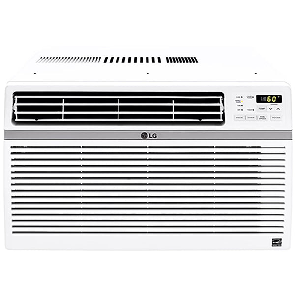 LG 8,000 BTU 340 Sq ft Window Air Conditioner with Remote Control, White, LW8016ER E2