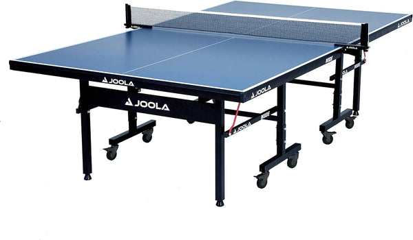 Professional-grade medium-density fiberboard indoor table tennis table, equipped with a quick-locking table tennis net and a stand set - assembled in 10 minutes easily - of high quality - foldable, with a single-player playing mode Z0