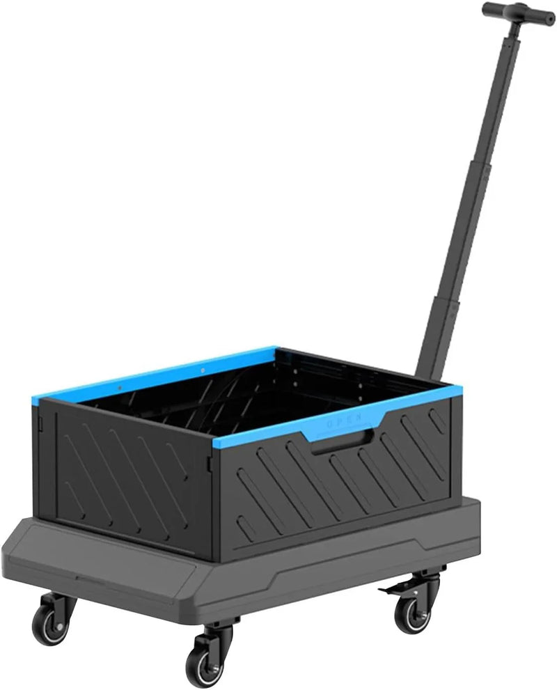 Foldable trolley: A wheeled foldable trolley, suitable for outdoor camping activities A0