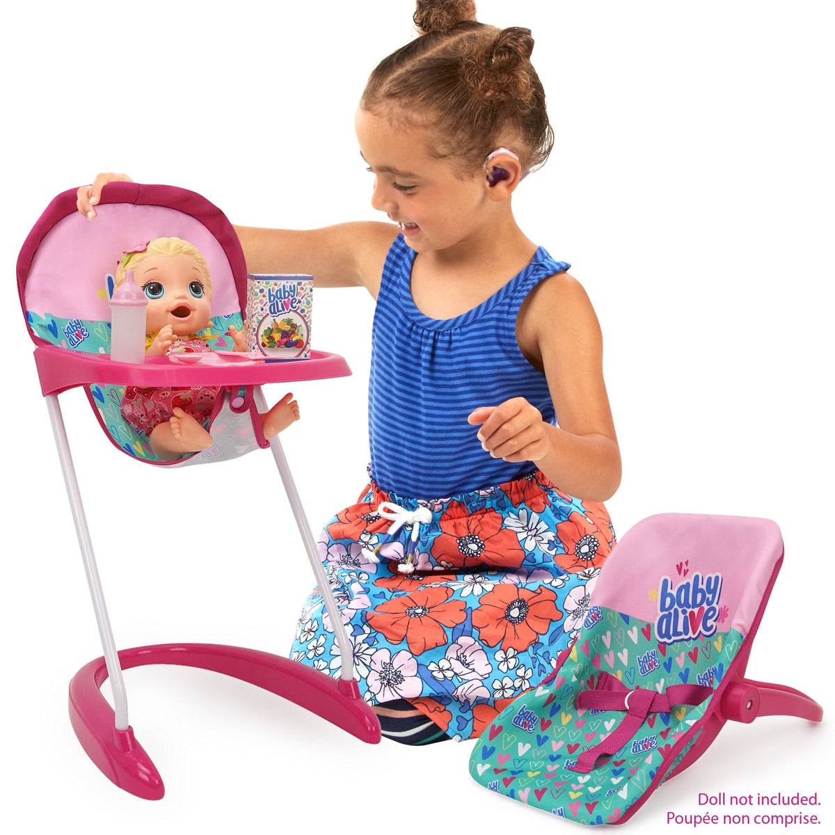 Baby Alive 3-in-1 Kids' Doll Playset with 15 Accessories
