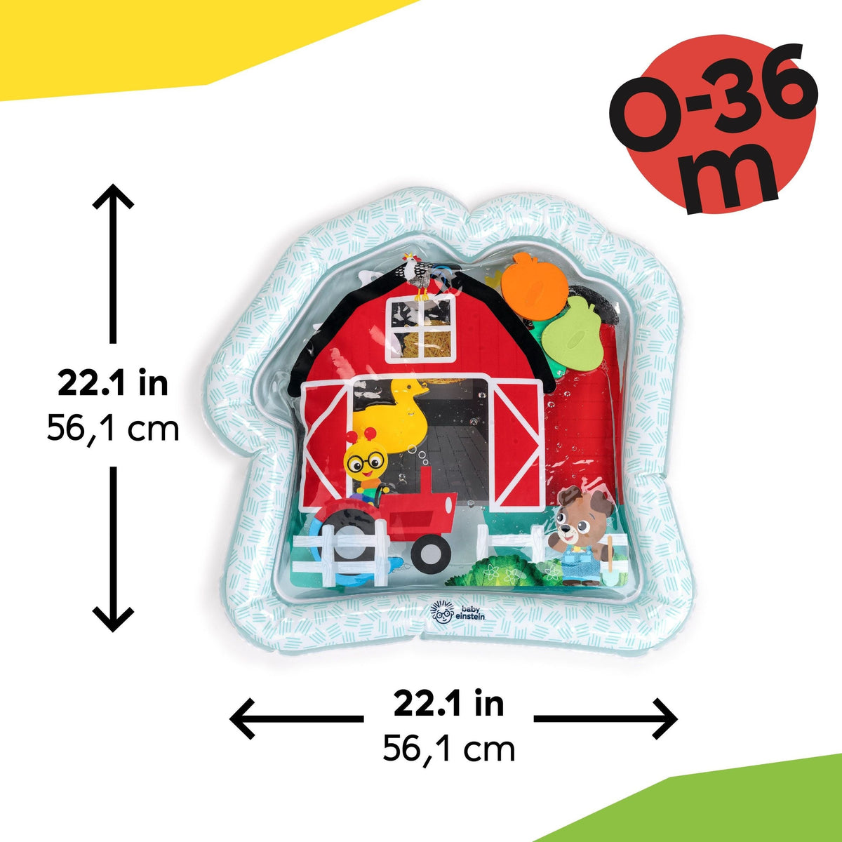 Baby Einstein Cal's Sensory Barn Tummy Time Water Mat